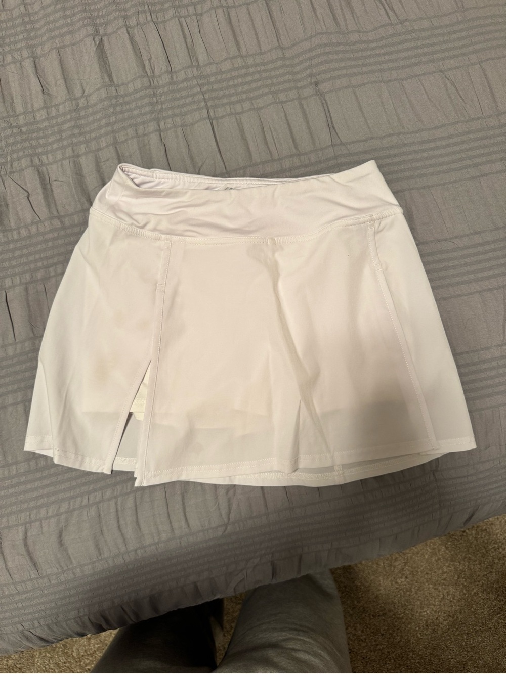 Kyodan White Women's Athletic Skort with Built-In Shorts, XS